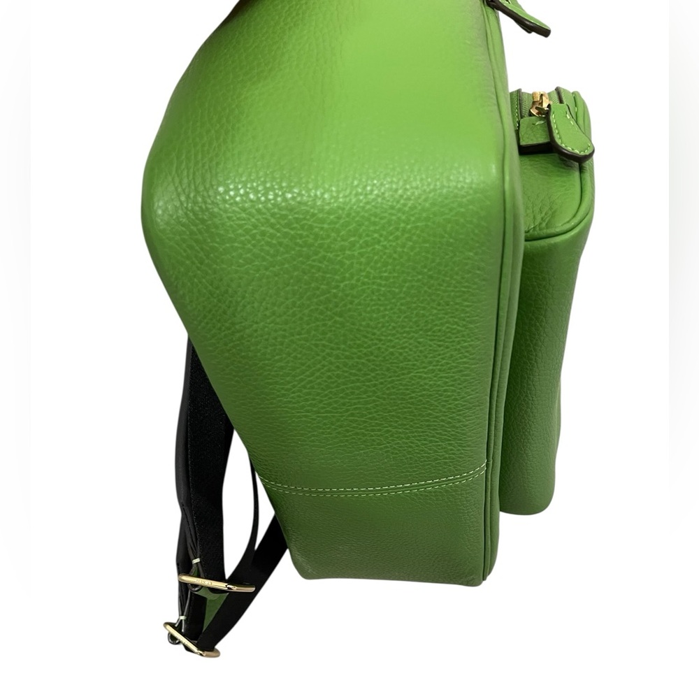 Coach Green Leather Court Backpack Model 5666 🎒 - Picture 6 of 12